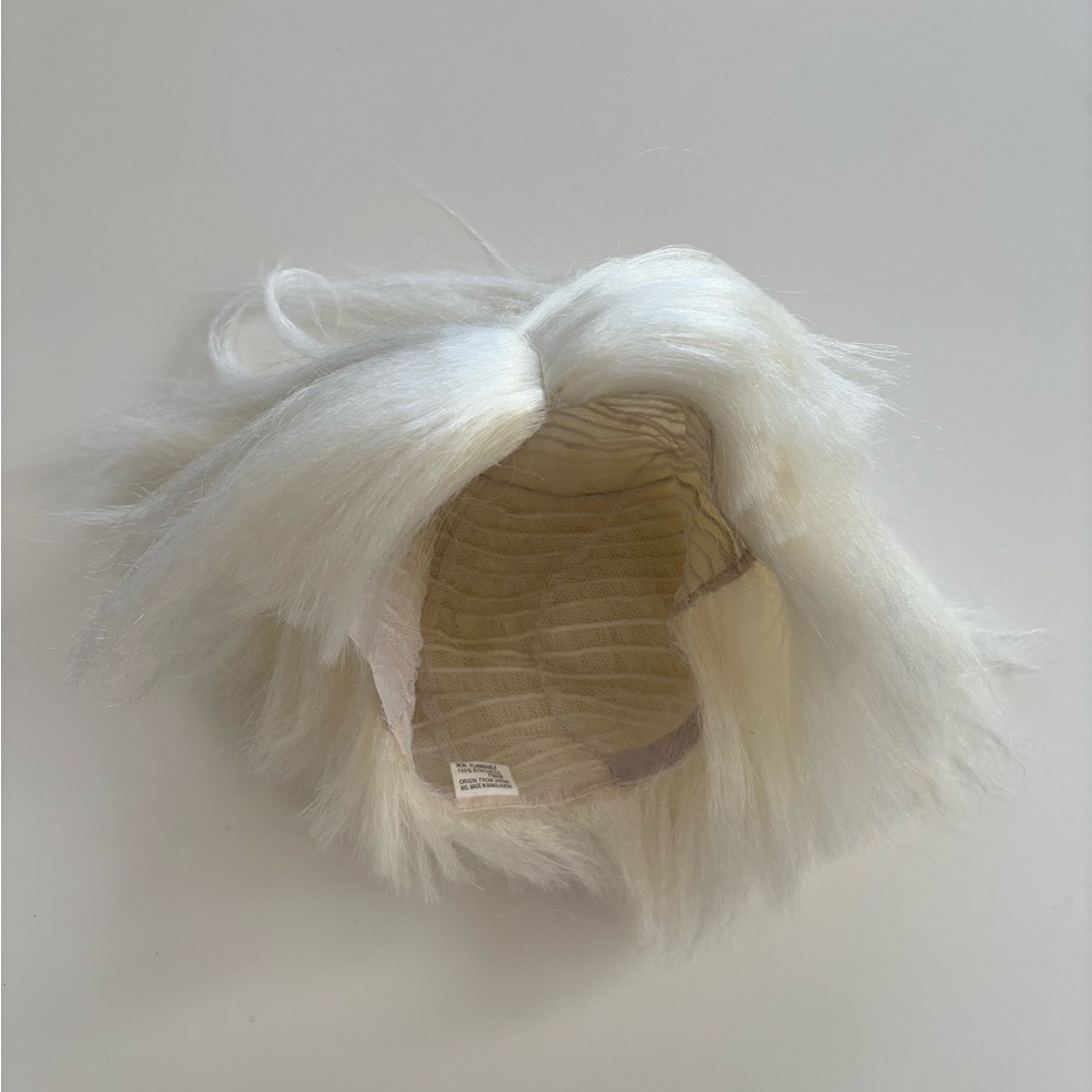 Warhol Style White Wig